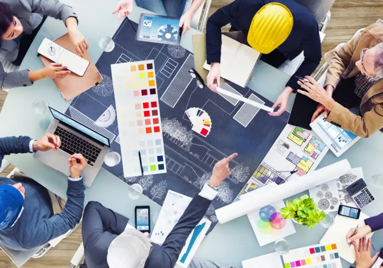 Architects and Designers Working in the Office